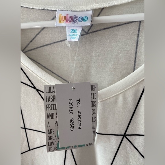 NWT LulaRoe Plus Size Long Sleeve Tunic Size 2X - Picture 3 of 12